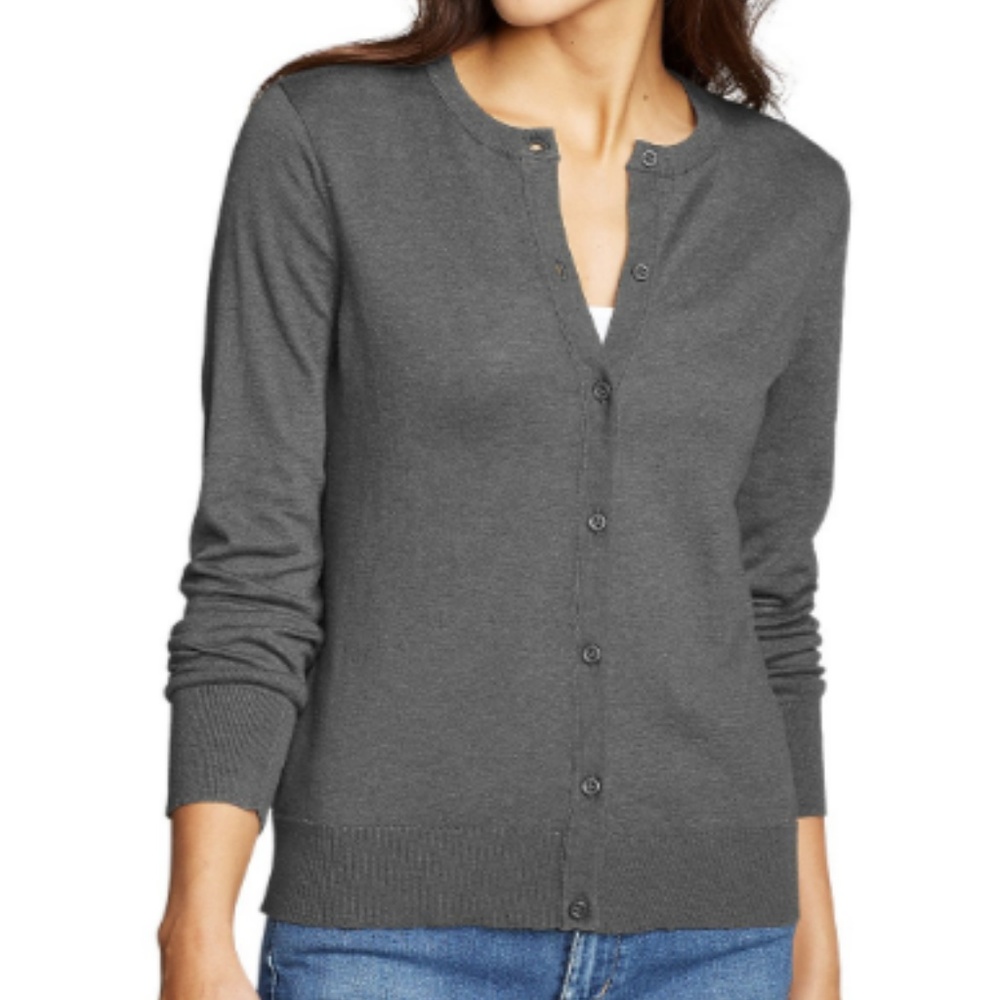 Eddie Bauer Charcoal Grey Cardigan - Size PS